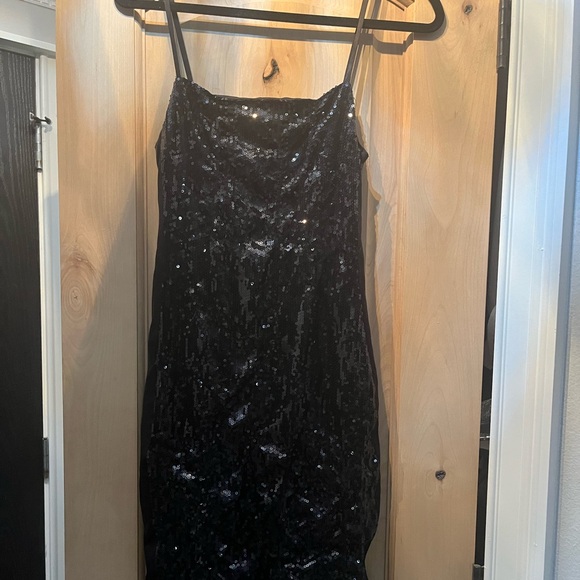 Retrofete sample black sequin dress -NWOT - Picture 2 of 7